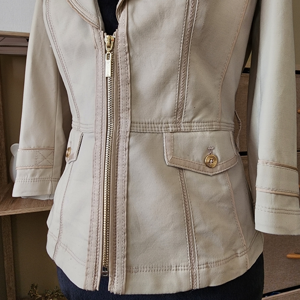 White House Black Market Tan Blazer, Size 0